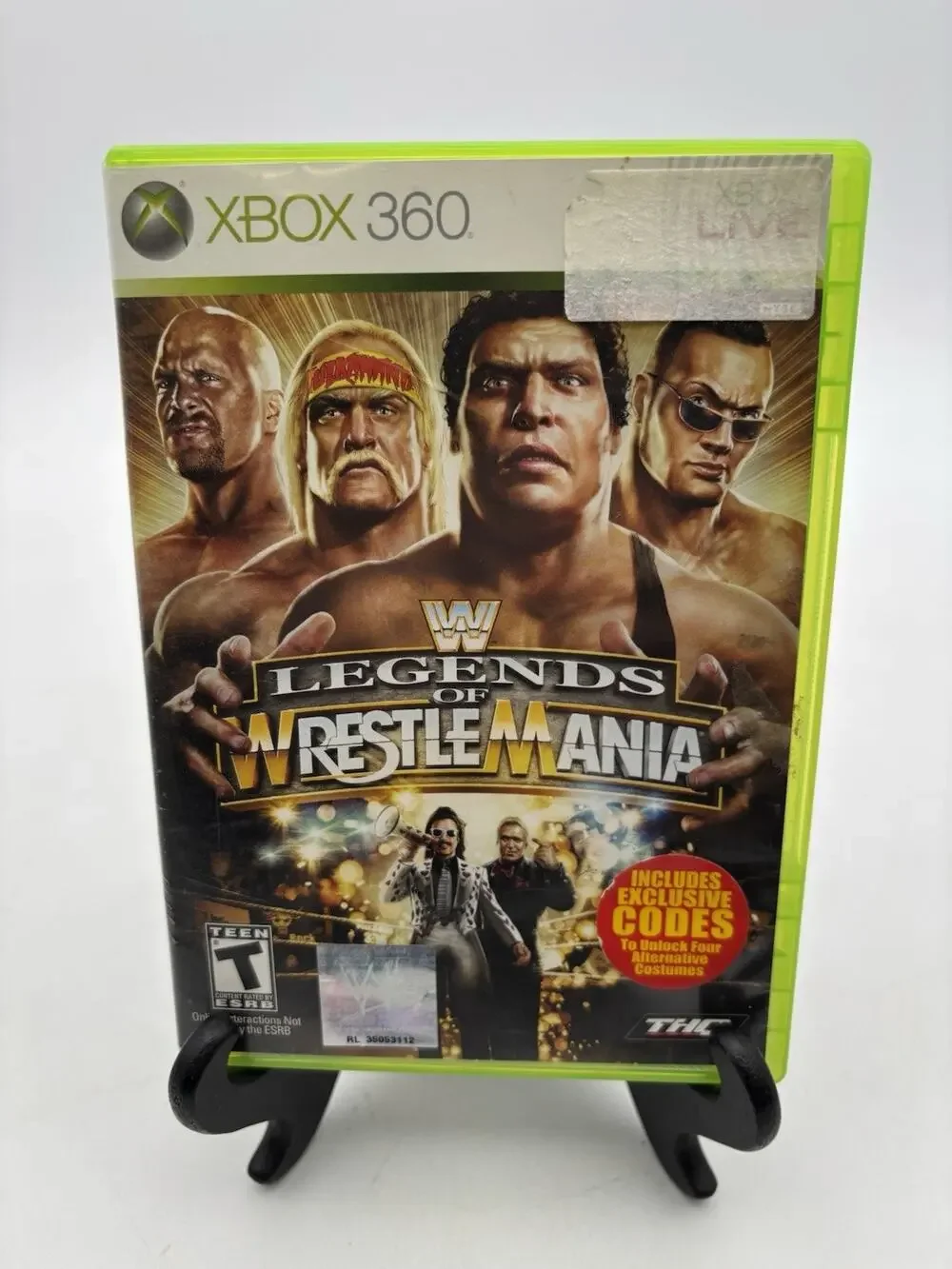 WWE Legends of WrestleMania (Microsoft Xbox 360, 2009) Tested Works VG Condition